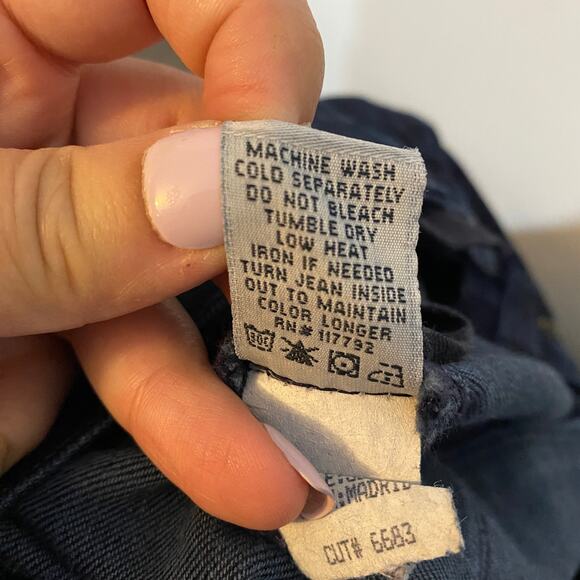 Anlo Mercer Denim Dark Wash Kick Flare Leg Jeans Stretch Sz 30 - Picture 12 of 14